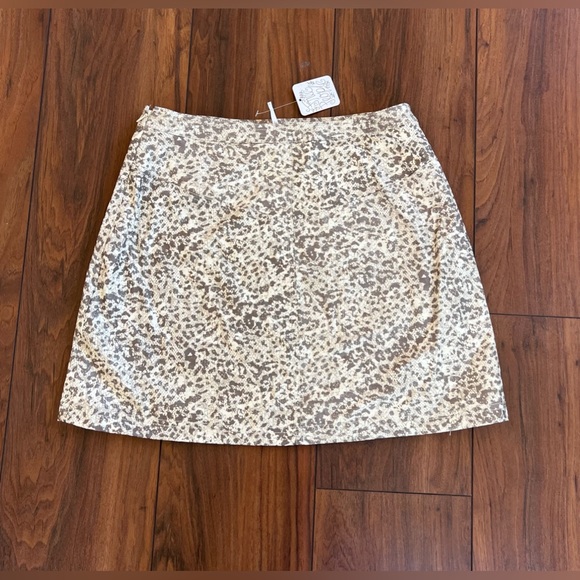 NWT - Free People Fake Out Leopard Print Wrap Skirt (Sz 6) - Picture 4 of 6